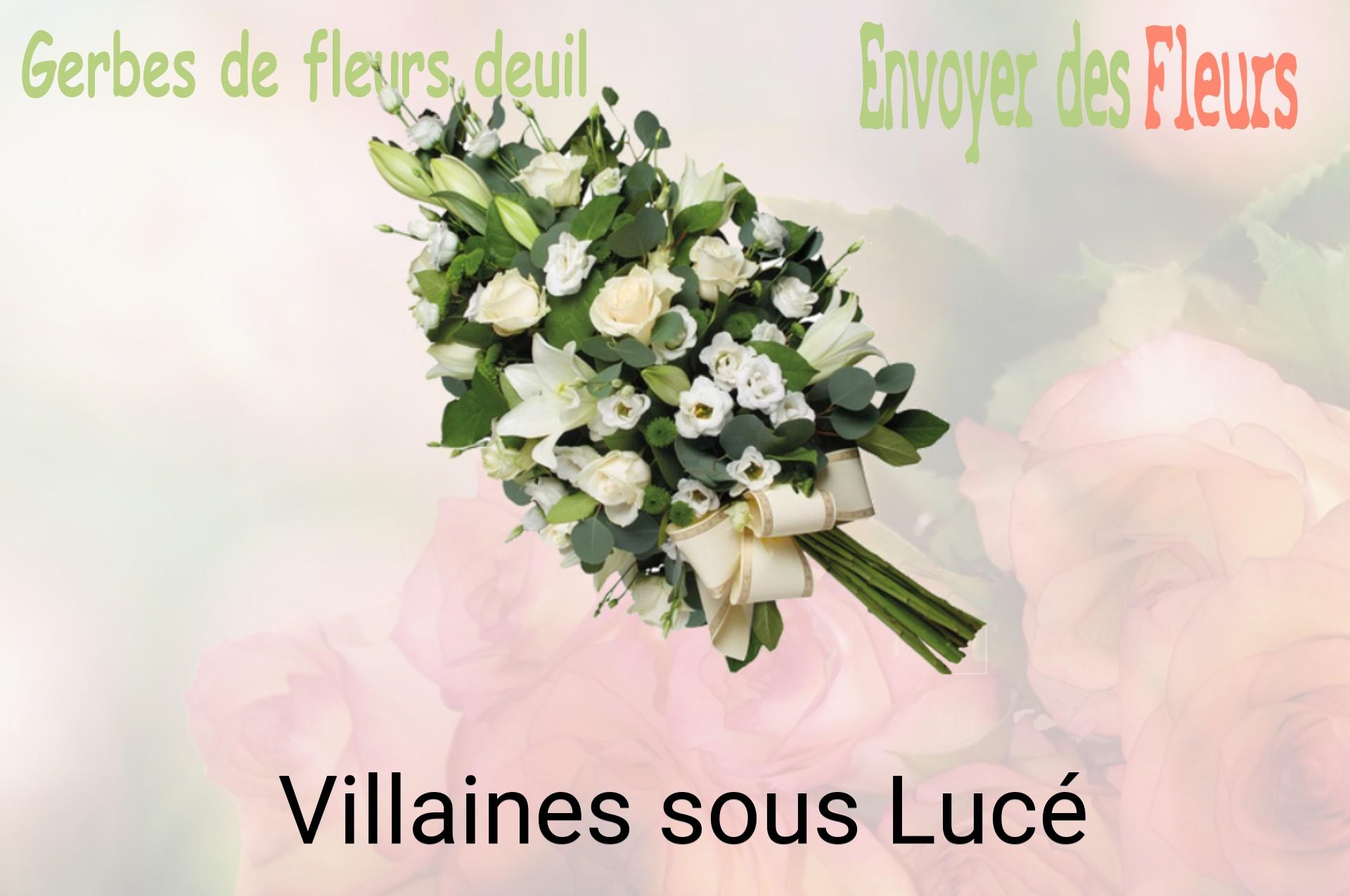 Gerbe de fleurs de deuil livrée à Villaines-sous-Lucé